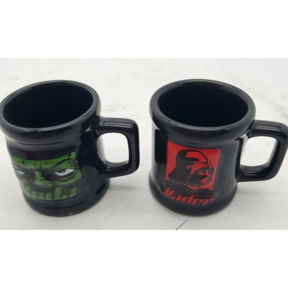 2‎ Star Wars Grievous & Trooper Ceramic Coffee Mug Shot Glass Lucasfilm